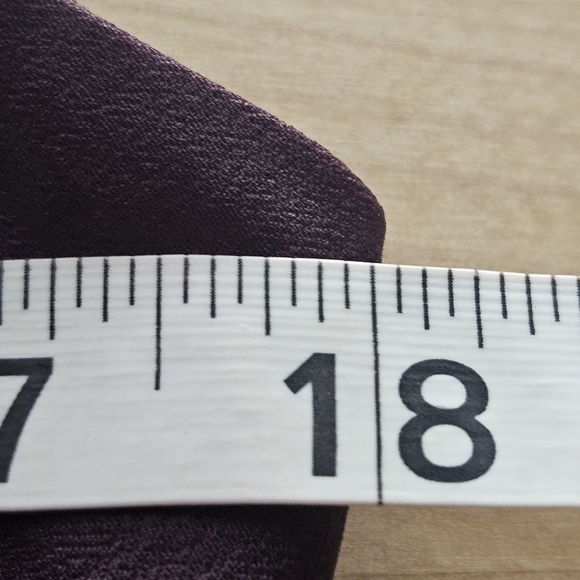 Vince Camuto Faux Leather Sheath Asymmetrical Neckline Size 10 Purple Whimsigoth - Picture 9 of 11